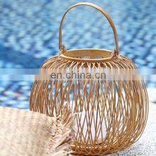 Home Decoration Mini Bamboo Candle Holders Natural Lantern Centerpiece Candle Jar Cheap in Bulk European Style Vietnam Supplier thumbnail-4