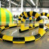 Outdoor Portable Yellow Color PVC Inflatable Race Track for Sale thumbnail-1