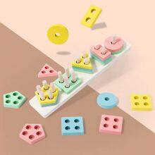 Montessori Toys 18+ Month Old, Wooden Sorting and Stacking Toys for Toddlers Preschool Learning Toy, Gift for 12-18 Month Boy thumbnail-3