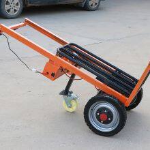 Electric Tiger Cart Lifting Folding Storage Hand Lift Manual Pallet Stacker Trolley thumbnail-5