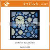 hot selling PS framed wall clock with art painting