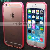 Call Flash Hybrid Colorful Bumper TPU Clear Back Phone Case Cover For iPhone 4,for iphone 6/s