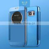 Shockproof Selectroplating Smart Intelligent Flip Cover Business Mirror Phone Case for Samsung s7 / S7edge thumbnail-6