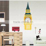 british customs art wall sticker clock