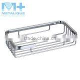 Brass Corner Basket Bathroom Shelves thumbnail-6