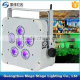 6x18W RGBWA UV 6in1 Wireless Battery Powered LED Par Can Light