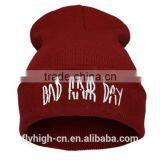 Factory Wholesale Custom 100% Acrylic Beanie Knitted Hat Winter Hat thumbnail-3