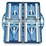 Portable Blue Plastic Folding Table and Chairs thumbnail-3
