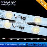 Edgemax Hot Sale 24V 3535 Led Strip With Lenses 360mm Led Light Strips 3 Leds Cuttable Made in Shanghai