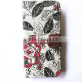 flower leather phone case