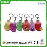 Top Quality Logo Printed EVA Foam Slipper KeyChain