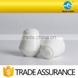 white durable ceramic salt & pepper shaker