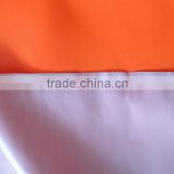 High visibility fabric- polyester twill fabric with water proof, white TPU, Orange fluorescent