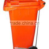 Moblie Bin With Side Pedal,120liter Dustbin With Middle Pedal,plastic Foot Pedal Waste Bin Quality Choice thumbnail-3