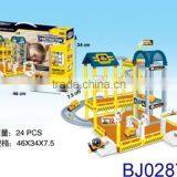 New Educational Toy Plastic Parking Lot Building Block With Cars