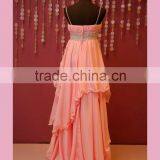 Simple Beaded Belt Dress Prom thumbnail-3