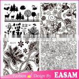 Tree and Flower Design Nail Image Plate,custom Metal Nail Art Stamping Plate thumbnail-1