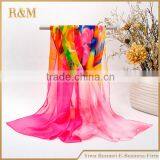 Best Selling Custom Design Large Square Silk Scarf Wholesale thumbnail-5