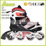 Wholesale Adjustable 4 Wheels Black Red High End Kids Roller Skate thumbnail-1