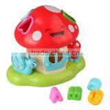 Best Gift Cute Blocks Playhouse Mushroom Toy With Light and Music thumbnail-2