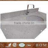 Modern Hotel Bathroom Countertops With Built In Sinks thumbnail-1