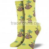 Womens Rubber Running Socks Cotton Polyester Blend Dye Sublimation Printing Socks thumbnail-5