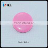 round pink resin shank button for girls dress