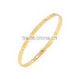 Memories Bangles With Customize Design Word 'LIVE WHAT YOU LOVE' With 4mm/7mm Width thumbnail-3