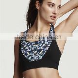 Black fitness yoga bra with cheap price OEM sexy sportwear for sale
