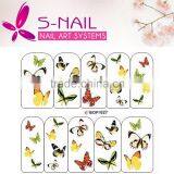 NAIL ART TATTOOS STICKER WATER DECAL /buttferfly Water Transfer Nail Stickers of Flowers thumbnail-3