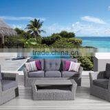 Modular Wicker Synthetic Rattan Outdoor Furniture- Poly Rattan Garden Sofa Set- Patio Luxury Outdoor Furniture thumbnail-1
