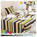 Simple Mediterranean Multi Color Stripe Printed Polyester Cotton Fabric for Table Cloth Sofa Cushion Cover Using thumbnail-3