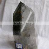 5.05kg Big Green Phantom Obelisk Clear Crystal Decorative Wand for Sale thumbnail-2