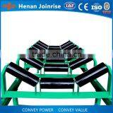 Mining belt conveyor system carrier idler roller