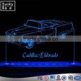 Fashion Car Acrylic Lighted Edge Lit LED Sign Light Up