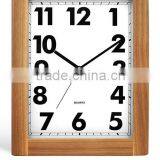 Rectangled Oak Wooden Wall Clock Decoration Items thumbnail-3