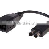 Security Bit 360 to 360 Slim AC Adapter Power Supply Convert Cable 2-Port Power Supply AC Adapter Converter Transfer Cable Cord