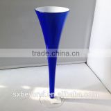 hot selling blue colored champagne flute