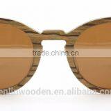 2015 New Women Band Design Glasses Vintage Wood Round Frame Bike Sunglasses Polarized Len With Paper Case Sol Gafas thumbnail-2