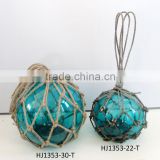 Glass Ball with Rope for Garden Decoration