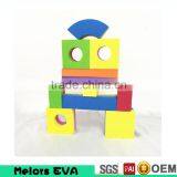 Melors Bright Color Environmentally Soft EVA Foam Big Color Foam Blocks/kids Building Blocks Organizer