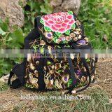 New Design Embroidery Backpack National Wind Backpack Wholesales Embroidery Canvas Shoulder Bag Backpack for Kids thumbnail-3