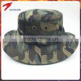 Custom Design Outdoor Fisherman Safari Camo Bucket Hat With String thumbnail-1