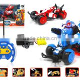Good selling! R/C car,China alibaba children toy strong stability plastic toy r/c deformation robot stunt sports car with ligth