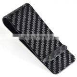 Slim Carbon Fiber Money Clip Carbon Fiber Card Holder With Box thumbnail-5