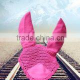 Fuchsia ear net horse Fly Bonnet