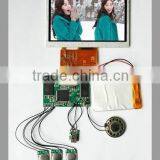 Hot 7 Inch Lcd Video Box Greeting Card Business Booklet With Rechargeable Battery for Christmas Gifts thumbnail-3