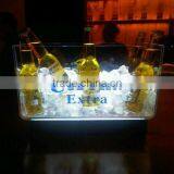 NEW Fashion Large Acrylic Led Ice Bucket, Square Led Beer Bucket for Party thumbnail-2
