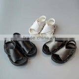Fashion Child Shoes Silver and White Leather Baby Shoes thumbnail-1
