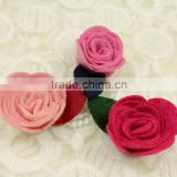 high quality handmade flower printed chiffon fabric hair headband